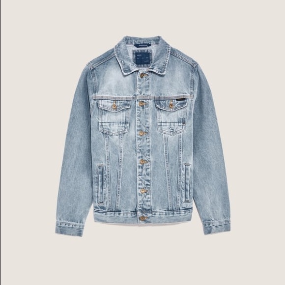 zara men jeans jacket